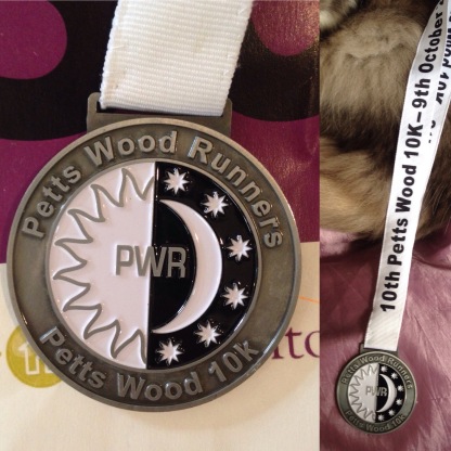 Petts Wood 10k 2016 medal